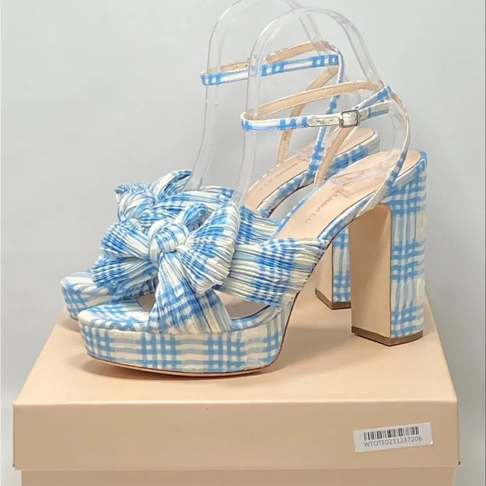 Loeffler Randall Natalia Knotted Platform Sandals size 8.5